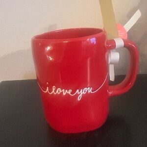 Red Ceramic Mug - I Love You Design